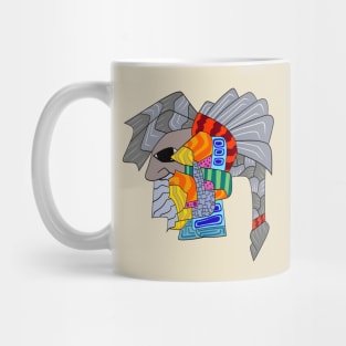 Warrior and Colourful Ornaments Mug
